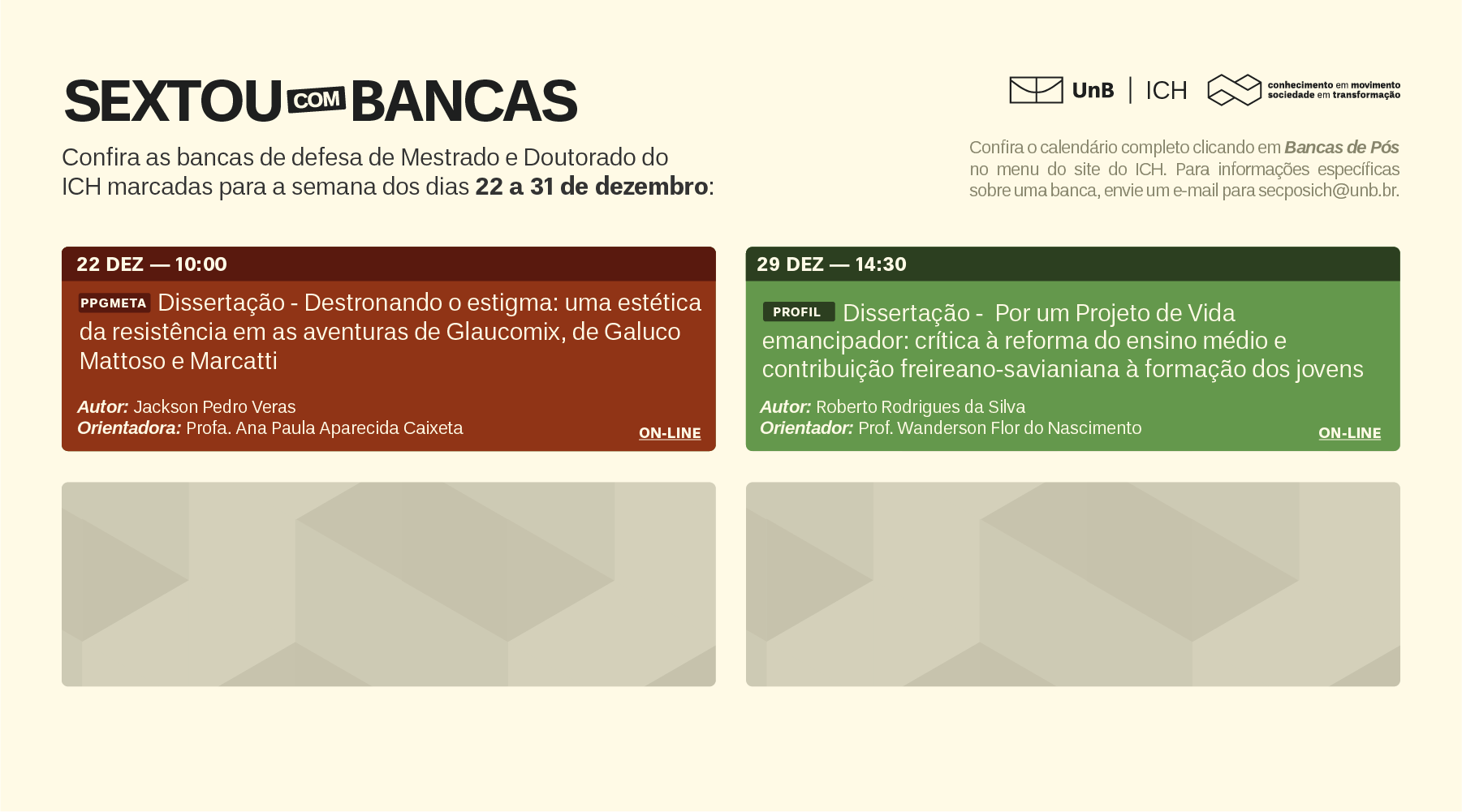 Clique aqui para acessar o calendário!